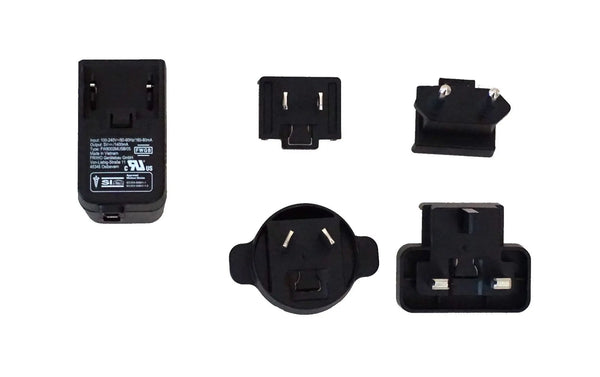 Power Supply with adapters kit for Inventis Timpani and Triangle (5V, 1.4A) Inventis • Audiology Equipment